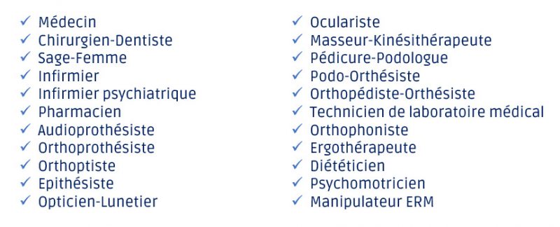 Fichier national des professionnels de santé Cartégie